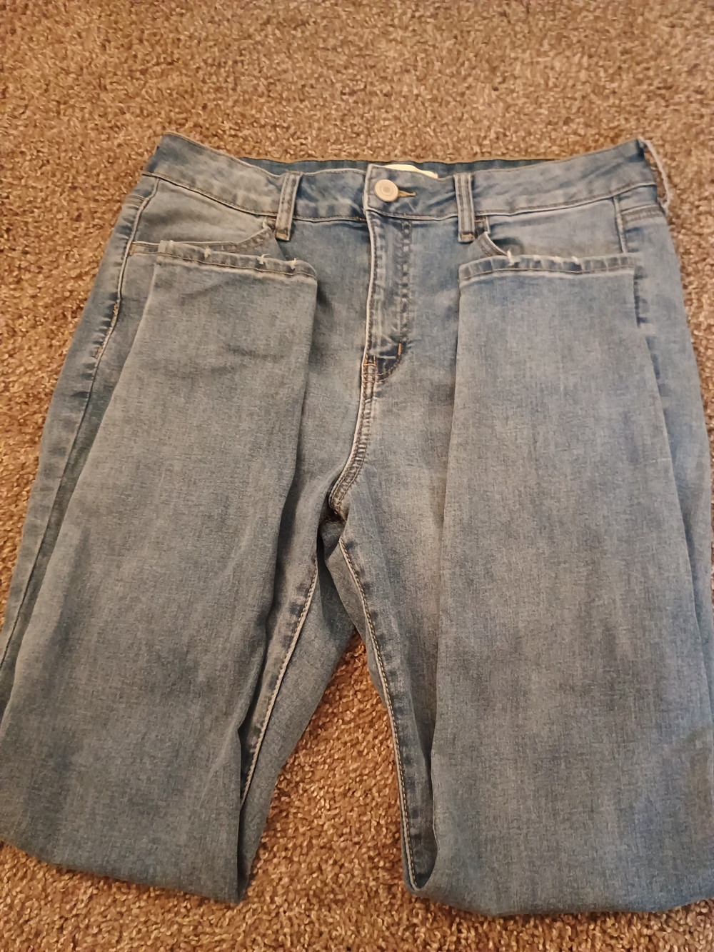SO Light Blue Denim Jeggings - High Rise Straight Leg